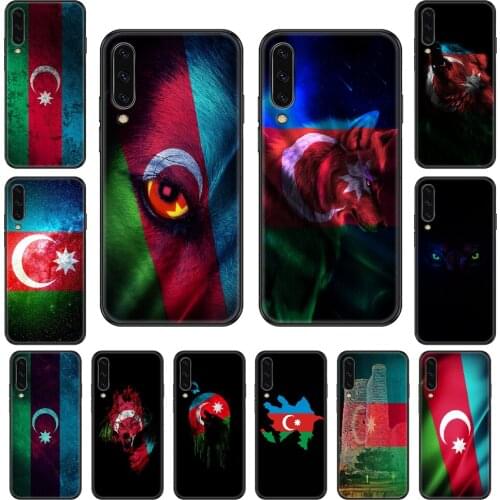 Azerbaijan Flag Phone case For Samsung Galaxy A 3 5 8 9 10 20 30 40 50 70 E S Plus 2016 2017 2018 2019 black painting back art