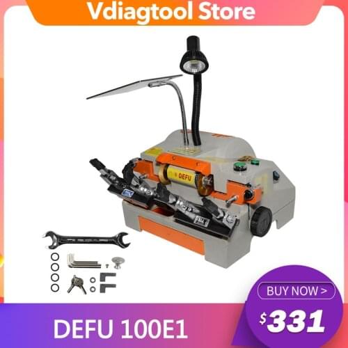 DEFU 100E1 Horizontal Machine for Making Keys Double Head Duplicating Car key Cutting Machine Locksmith Supplies Tools