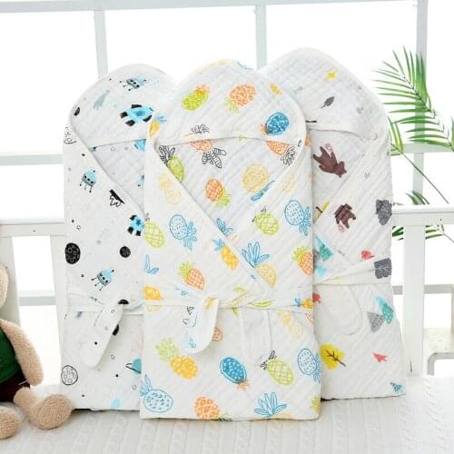 Baby Quilt Six Layers of High-Density Gauze Quilt for Newborn Wrapped Cloth Baby Bath Towels Absorbent and Soft for All Seasons
