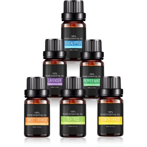 Essential Oils 10ml Aromatherapy Diffusers Natural Moisturizing Body Massage Relax Plant Fragrance Pure Essential Oil Skin Care