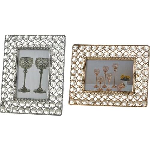 Glittering Crystal Beads Photo Frames Home Photo Display Living Room Decoration