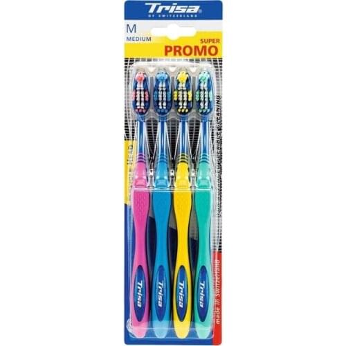 Trisa Flexible Head 4'lü Toothbrush Medium 202736306