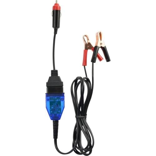 Allsun Car Memory Data Saver Automotive Emergency Power Supply Cable Battery Cable OBD II Memory Saver Connector