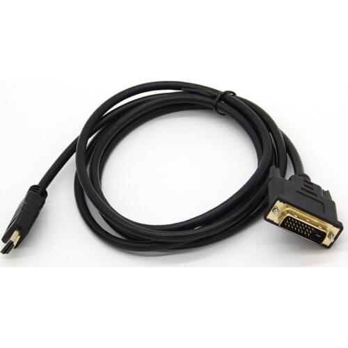 HDMI-compatible to DVI Cable Male 24+1 DVI-D Male Adapter Gold Plated 1080P For HDTV DVD Projector For PlayStation 4 PS4/3