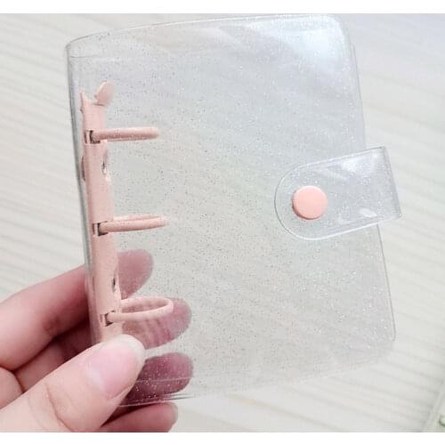 Kawaii Photo Album Cover Binder 3inch Photo Organizer School Stationery Mini Pocket Binder Cover Loose-leaf Shell Notebook Cover