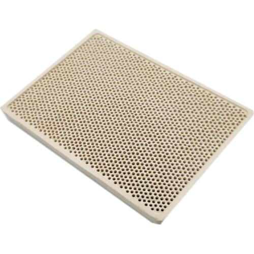 Earth Star Cordierite Ceramic Burner High Temperature Plate Gas Grill Spare Parts Stove heater Comb 132*92*14mm
