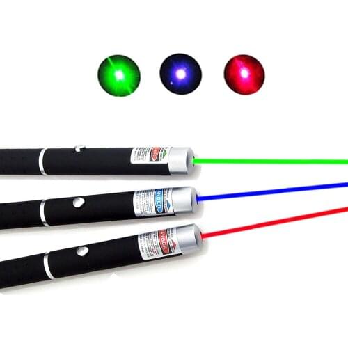 High Power Laser Point Red/Blue Violet /Green Laser 5mW Powerful Lazer Presenter Pen Visible Beam Light Powerful Without Battery
