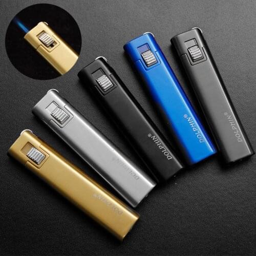 Mini Jet Torch /Turbo Lighter Buy Cigarette Unusual Lighters Gas Lighters Butane Metal Gadgets for Men Smoking Accessories