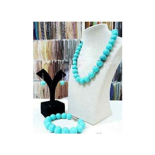 16mm Natural Red South Sea shell Pearl Necklace Bracelet Earrings Set AAA