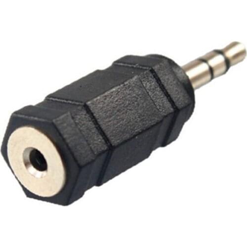 2.5 mm male to 3.5 mm Female jack headphone adapter converter