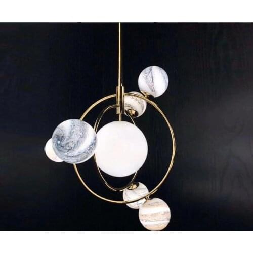 Nordic style Wandering Earth Design Pendant Lights LED Novelty home hotel bar restaurant art decor hanging lamps