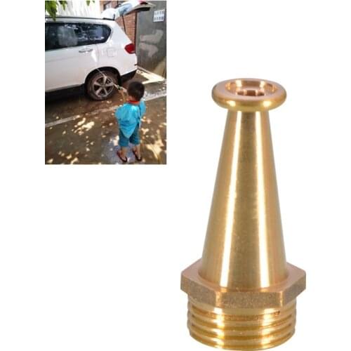 Brass High pressure straight Airbrush nozzle 1/2 male thread connector for car wash watering flower garden irrigation Fitting