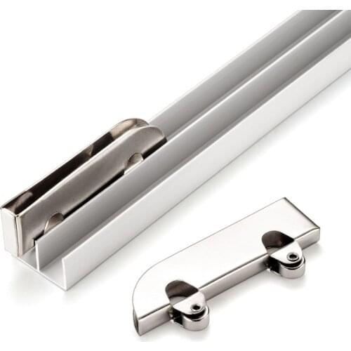 Stainless steel pulley 5mm glass sliding door wheel clamp track roller Runners for Display Cabinet Mobile Counter Repair parts