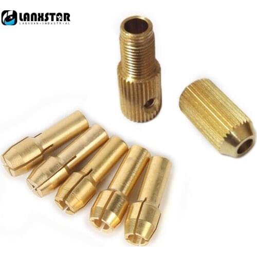 Hand Drill Using Multifunction Brass Drill Chuck Clamp Chuckcore Fit 2.3mm 3.17mm Motor Shaft with Chuckcores Self Tight Chucks