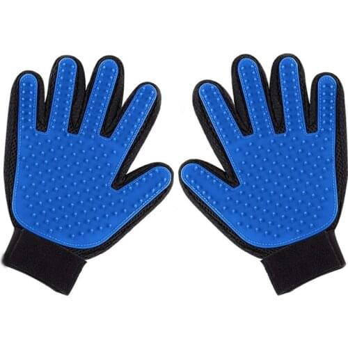 Silicone Dog Pet brush Glove Deshedding Pet Grooming Glove Dog Bath Mitten For Cats cleaning Supplies Pet Glove Dog Comb Furmins