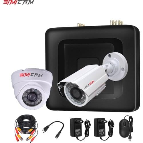 1080P CCTV Camera System 4CH DVR 2PCS Cameras 2MP Video Surveillance 4CH 5 in 1 DVR Infrared AHD TVcamera security system kit