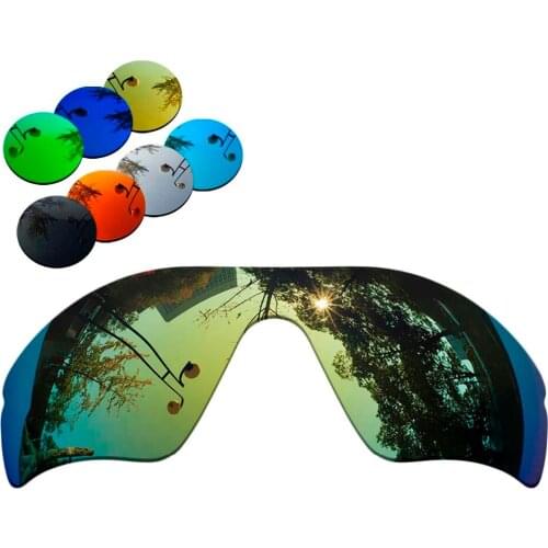 100% Precisely Cut Polarized Replacement Lenses for Radar Path Sunglasses Yellow Mirrored Coating Color- Choices