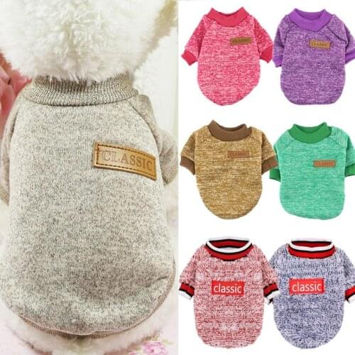 Pawstrip Warm Dog Clothes Puppy Jacket Coat Cat Clothes Dog Sweater Winter Dog Coat Clothing For Small Dogs Chihuahua XS-2XL
