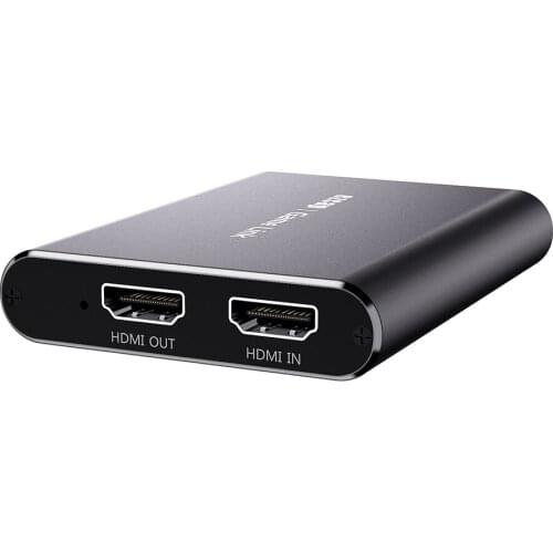 USB to HD Video Capture 4K Input & Loop Out 1080P Capture Real Time Live Streaming Mute Function Support Audio in & Out