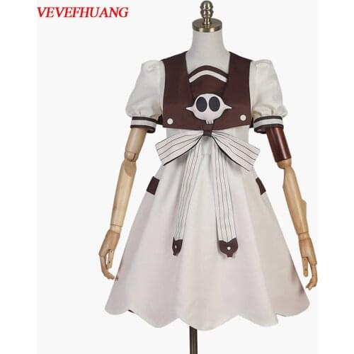 VEVEFHUANG Kосплей Anime Jibaku Shounen Hanako Kun Nene Yashiro Cosplay Costume Wig Women Dress for Halloween Party Toilet-Bound