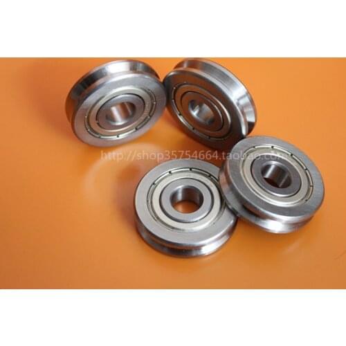 The outer ring of V type groove roller guide wheel bearing A1002-ZZ V6200ZZ size 10*35*9mm straightening wheel