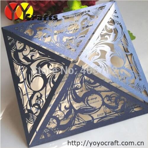 10sets/lot Fashion wedding invitation card customizable invitation cardss models wholesale