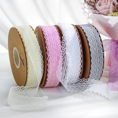 22metre-45metre 30MM Embroidered Lace Trim Ribbon Sewing Appliques for Decoration Clothing Sewing Accessorie Hair Bows Crafts