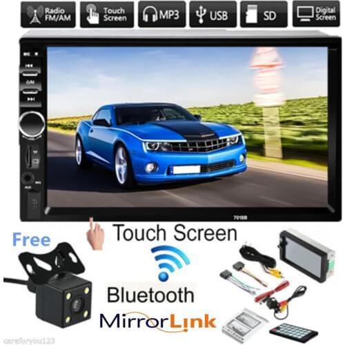 Car Radio MP5 Player 2Din 7012B Mirror Link Bluetooth 7'' Touch Screen Multimedia Player MP5 FM Rear View Camera Remote Control