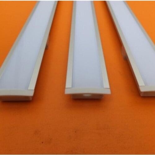 Free shipping 2m/pcs 50m/lot aluminum profile with cover and end caps for led strips