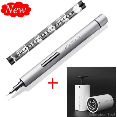 Wowstick 1P präzision elektrische schraubendreher legierung körper cordless batterie power 18-bit + charge box