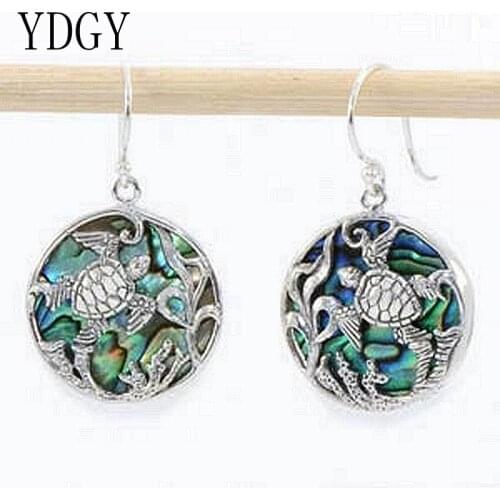 YDGY geometric Earrings large earrings handmade by Bohemia in Fashionable and creative Tortoise sea grass Hollowing out Earrings