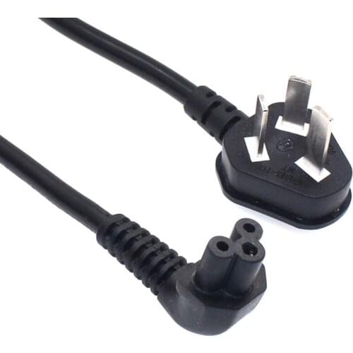 CN China to Down Angled C5 Adapter Power Cord, H05VV-F 3G 0.75mm, Australia 10A to IEC C5 AC Extension Cable