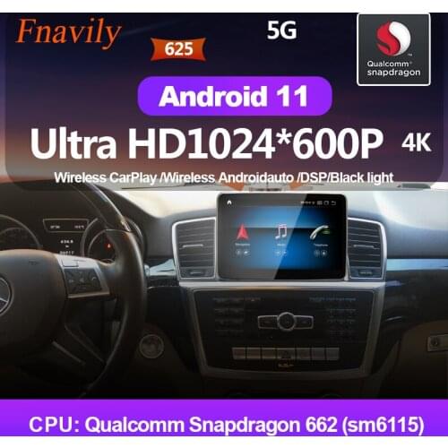 Fnavily Android 11 Car Radio For Mercedes Benz ML ML 350 NTG4.5 Multimedia System Autoradio Dvd navigation GPS 8.4"