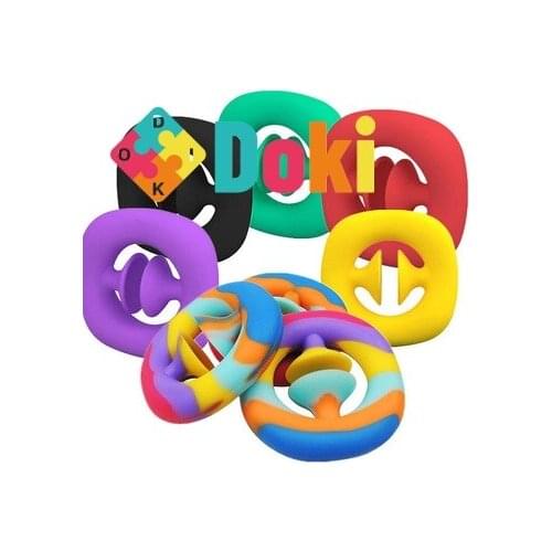 Grip Ring Sensory Toy Unzip Toys Autism Stress Reliever Kids Adult Antistresse Toy Hand Grips Train Strength Fidget Toy D18