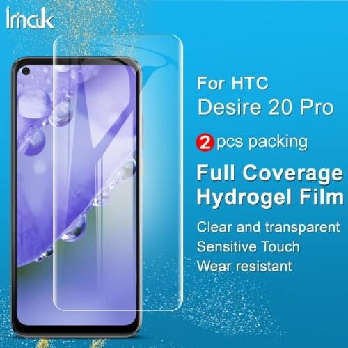 IMAK Hydrogel III 3 Film For HTC Desire 20 Pro Screen Protector Full Coverage Front Protective film for Desire 20 Pro Not Glass