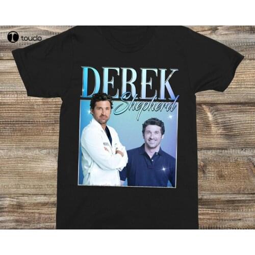 Derek Shepherd GreyS Anatomy Patrick Dempsey 90S Vintage T-Shirt White Shirts For Women Men Cotton Tee Shirts S-5Xl Unisex