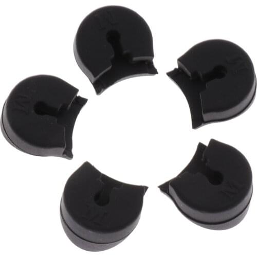 Pack of 5 Black Clarinet Thumb Rest Cushion for Clarinetist Perform Practice Accessory