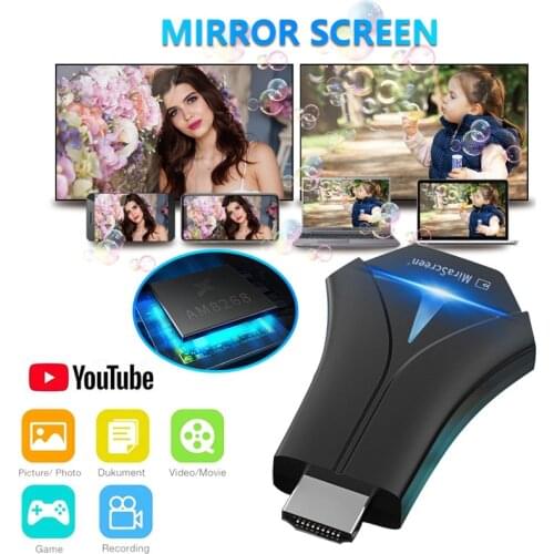 MIRASCREEN K12 wireless same screen device HDMI-compatible mobile phone WiFi push treasure HD dongle Airmirror AirPlay MiraCast