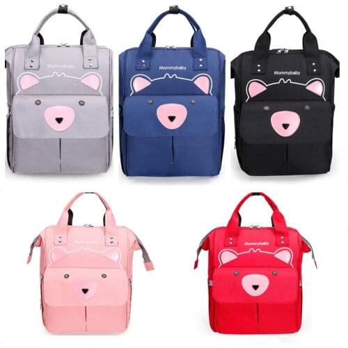 Multifunctional Mummy Diaper Bag Large capacity Daily Backpack Mummy Backpack Waterproof Daiper Bag Blue Black Pink Grey