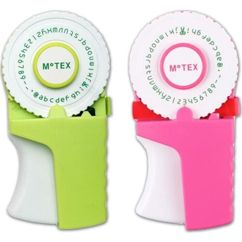 MoTex E303 E-303 embossing label maker compatible for 9mm dymo 3D Decorative Labels Adhesive Tape Manual Typewriter