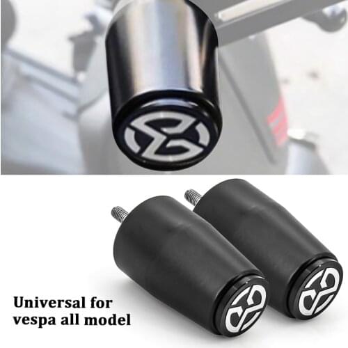 Motorcycle CNC Hand Grips Handle Bar End Cap Plugs Slider for VESPA GTS Sprint Primavera LT LX GT GTS GTV 125 150 200 250 300