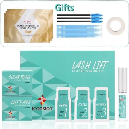 New Version Iconsign lash lift kit Sachet Perming Set eyelash growth lashes perm kit
