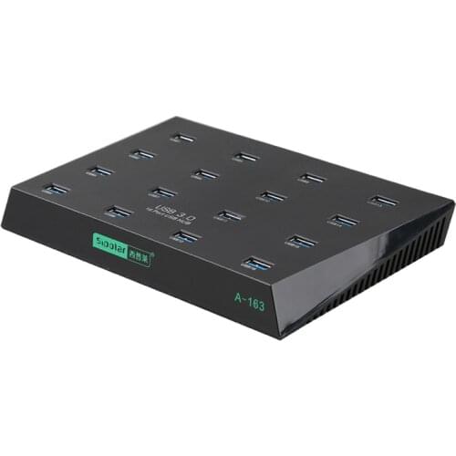 Sipolar super speed 16 ports multiple USB 3.0 duplicator hubs for HW 3G modems SD tf card U flash disk copy with free software