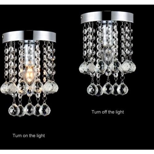 Modern Luster E14Crystal Chandeliers Lighting Staircase Pendant Lamp For Foyer Dining Room Restaurant Decoration D150mm H230mm