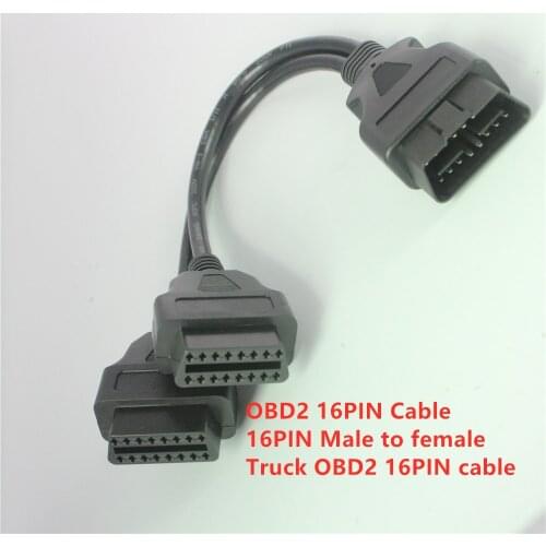 Universal Car OBD2 Extension Cable OBD2 16Pin male to OBD2 16PIN II Extend Connector Adapter Interface Auto Diagnostic Tool