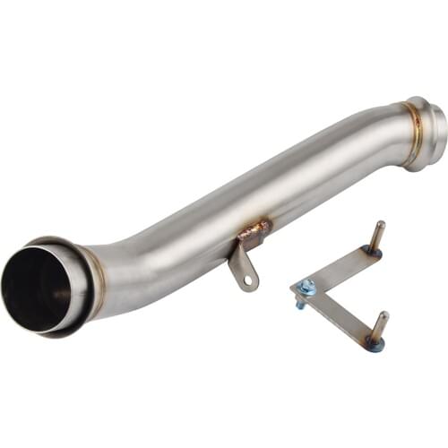 Mid Link Pipe Motorcycle Exhaust for KTM 1290 Super Duke R 2017 2018 2019 2014-2016 Stainless Steel Eliminator Down Pipe Muffler