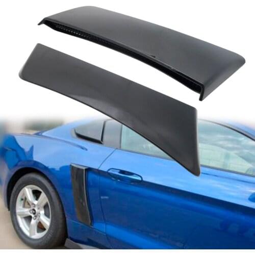 1pair Car accessories Wide-body Round Eyebrow Outlet Rear Quarter Panel Side Scoops For Ford Roush Mustang 2015-2019