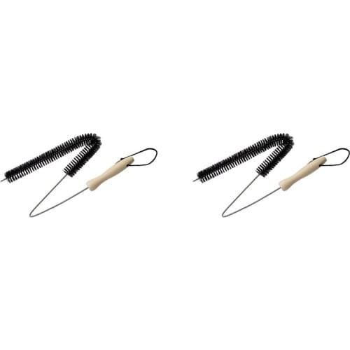 2Pcs Dryer Vent Cleaner Kit Dryer Lint Brush Vent Trap Cleaner Long Flexible Refrigerator Coil Brush