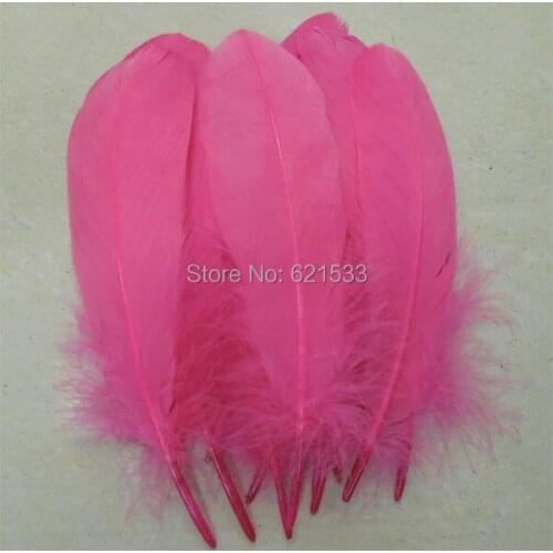 200PCS/LOT!15-20cm Peach Goose Satinettes feathers,Loose Goose Feathers,perfect for masks,mailings,craft projects