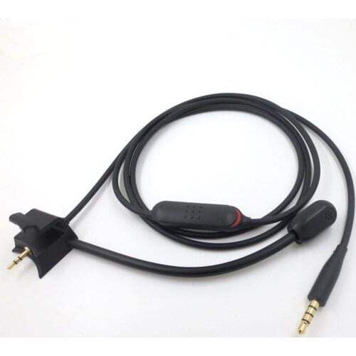 Audio AUX Cable High Fidelity Noise Reduction with Detachable Microphone 3.5mm 2.5mm Headset Driver-free Audio Cable for BOSE-QC